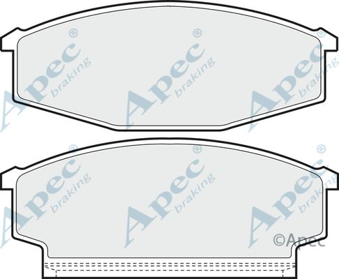 APEC BRAKING Комплект тормозных колодок, дисковый тормоз PAD601